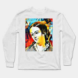 Margaret Fuller Abstract Portrait | Margaret Fuller abstract artwork 15 Long Sleeve T-Shirt